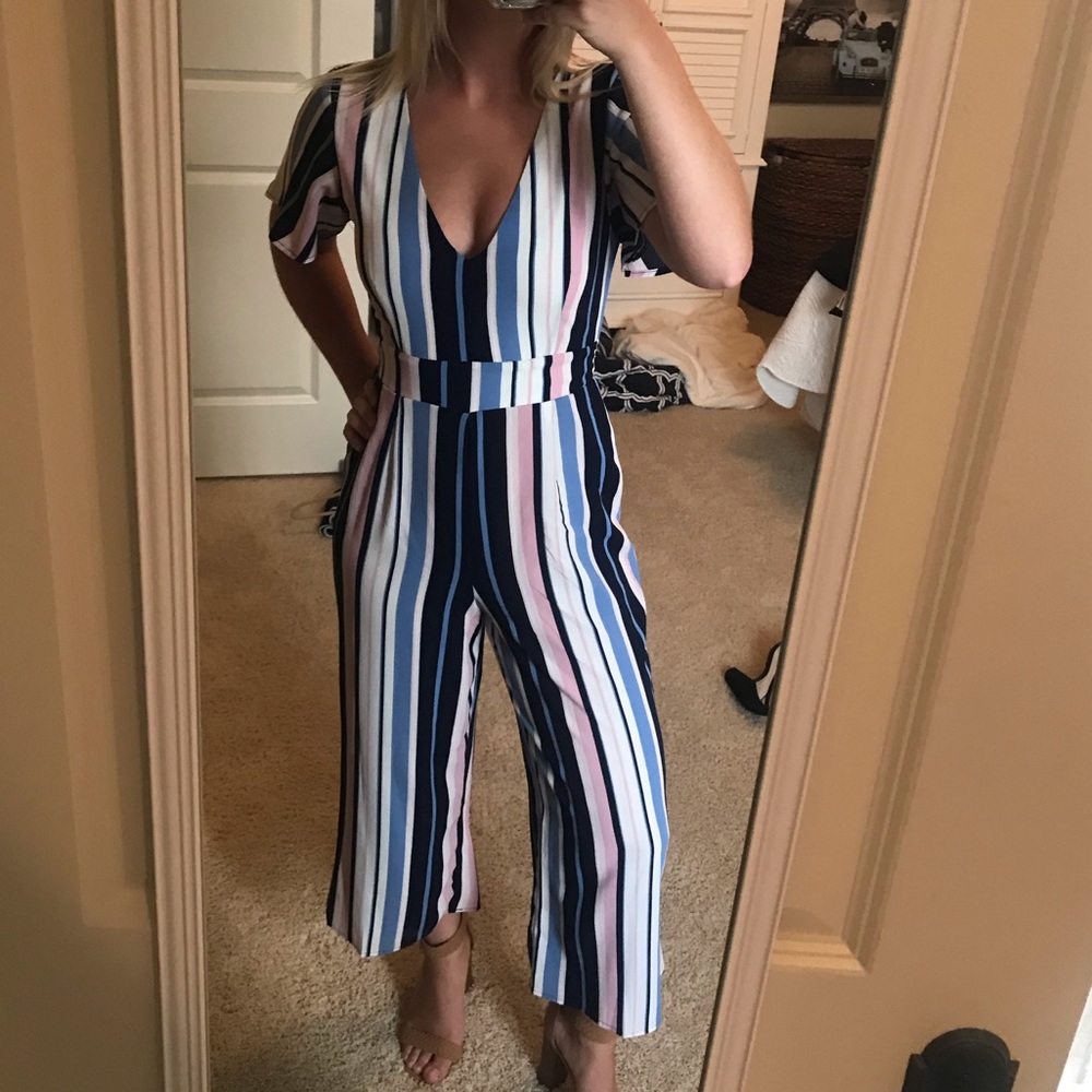 Striped Jumpsuit